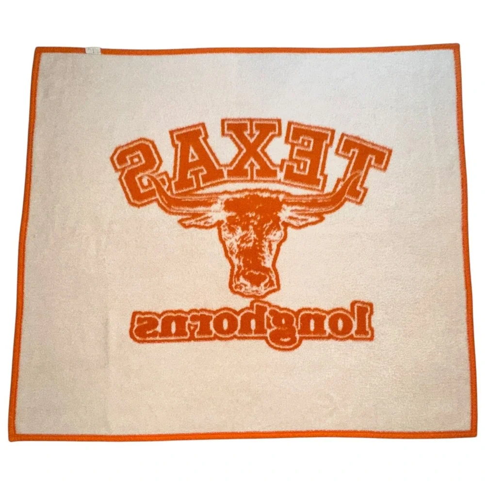 Vintage University of Texas Longhorns‎ Reversible Biederlack Blanket 53